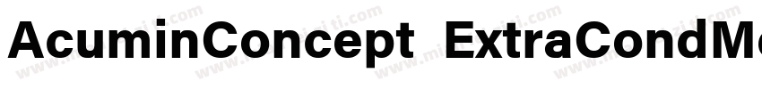 AcuminConcept ExtraCondMediumItalic字体转换